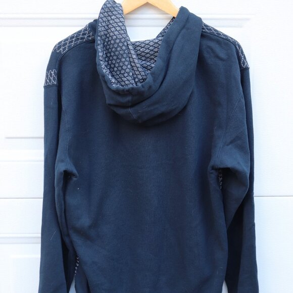 Vans 2000s All Over Print Full-Zip Hoodie Navy Men's Size Medium - Picture 5 of 9